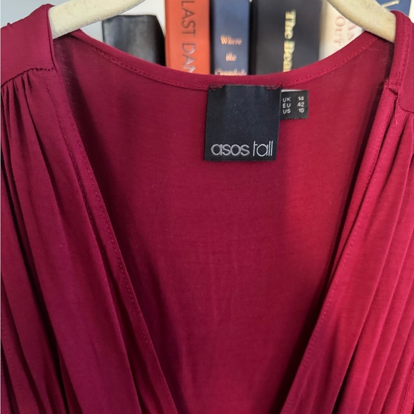 ASOS Deep Red Maxi Dress - Picture 7 of 7